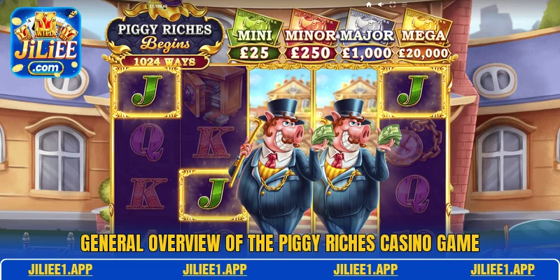 General overview of the Piggy Riches casino game